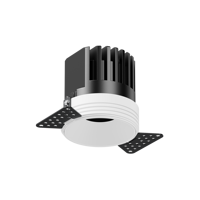 Spot encastré LED moderne et élégant, GU10, angles de faisceau réglables (15-36°), construction en aluminium, dimmable, CRI élevé 90, IP20