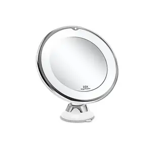 Alla moda specchio per il trucco di vanità luce naturale brillante Design professionale specchio cosmetico con batterie per la femmina