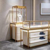 LED-Beleuchteter Schmuck- und Brillen-Präsentationsschrank mit Figurenvitrine und Elektronischer Schlüsselaufbewahrung für Einzelhandels-Showrooms