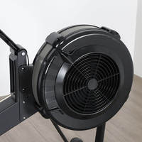 Rameur pliable à résistance à l'air, en acier robuste, avec écran LCD, 10 niveaux de résistance réglables, pour la maison, la salle de sport commerciale