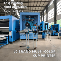 Máquina de serigrafía automática de plástico para recipientes desechables de varias estaciones rotativas para vasos de papel, vasos de papel, vasos de papel