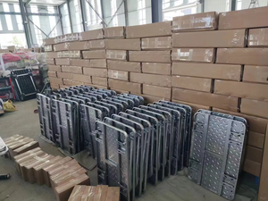 तेजी से डिलीवरी और ओम समर्थन के साथ शक्तिशाली कारखाने से थोक फोल्डेबल औद्योगिक मंच ट्रॉली - Product Image 4