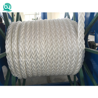 Corde Danline PP haute densité à 8 brins, corde d'amarrage marine en polypropylène monofilament blanc, corde statique en nylon pour bateaux et navires