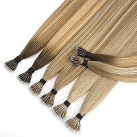Extensions de cheveux naturels Remy Nano Ring en gros, double épaisseur, invisibles, à pointe Nano, 100g, Offre Spéciale