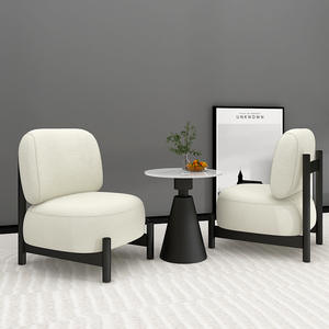 Sillón de Tela Moderno, Forma Redonda, Pintura a Base de Agua, Completamente Equipado para Sala de Estar, Balcón y Hogar - Product Image 3