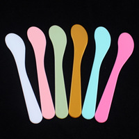 Spatule de mélange dorée en plastique pour masques DIY, spatule à masque facial, cuillère à maquillage, spatule cosmétique, cuillère pour le visage et le corps, pour la beauté et le mélange de masques boueux