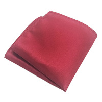 Yiqun hommes costume poche serviette couleur unie brillant polyester soie petit mouchoir carré option multicolore