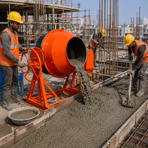 เครื่องผสมคอนกรีตแบบหนักสำหรับงานก่อสร้าง อุปกรณ์ผสมปูนซีเมนต์แบบพกพาสำหรับโครงการก่อสร้าง - Product Image 2