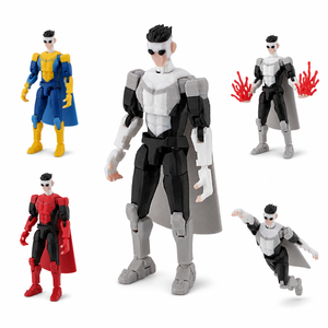 Action Figure Supereroe Personalizzato con Mantello Stampato in 3D, Modellino Articolato Personalizzabile, Giocattolo da Collezione, Designer OEM, Vendita all'Ingrosso - Product Image 1