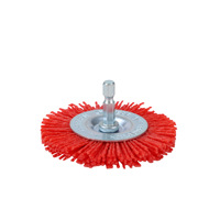 Brosse abrasive hexagonale en acier TGS avec poils en nylon DuPont, tête de polissage et de meulage, outil de polissage