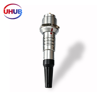 Connecteur circulaire d'aviation étanche UHUB 1K 10 broches à verrouillage automatique pour applications d'affichage LED extérieur