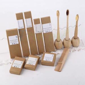 Kit dentaire écologique et biodégradable pour hôtels avec brosse à dents et dentifrice à manche en paille de blé pour restaurants et voyages - Product Image 6