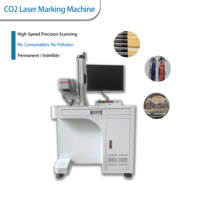 Machine de marquage laser CO2 pour plastique, verre, acrylique 20/30/50/60/100W, équipement laser de type armoire