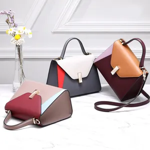 Custom fashion ladies leather bag luxury women multi-color shoulder designer hand bags famous brands purses and handbags