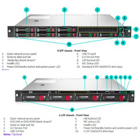 Serveur HPE ProLiant DL160 Gen9 1U en gros, processeur Xeon E5 2600 V4, RAM DDR4, serveur de stockage pour centre de données d'entreprise