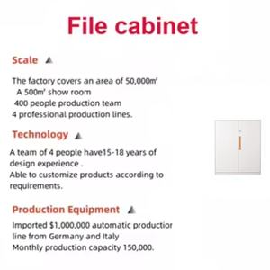 Armoires de classement basses en acier avec serrure à clé à vendre, armoires de classement basses modernes en métal pour bureau, mobilier de bureau, hôpital - Product Image 3