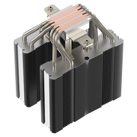 COOLLEO A60T H ARGB Refroidisseur d'air CPU à double tour et 6 caloducs pour LGA115X/1200/1700/1851AMD, refroidissement profond pour jeux, TDP 245W, pour boîtier d'ordinateur
