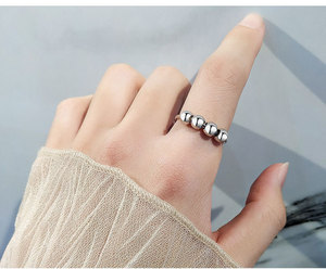New Arrival 925 <strong>Sterling</strong> <strong>Silver</strong> Worry Stress Relief Jewelry Smooth Spinning <strong>Anxiety</strong> <strong>Ring</strong> - Product Image 6