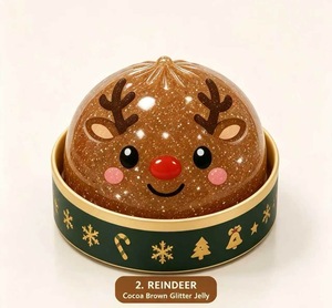 Caja Sorpresa de Navidad: Juguete Antiestrés de Compresión, Juguete de Dumpling, Juguete de Compresión con Polvo Dorado, Cara de Papá Noel - Product Image 3
