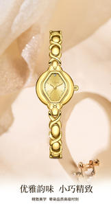 นาฬิกาสายรัดข้อมือย้อนยุคใหม่พร้อมหน้าปัดขนาดเล็กเรียบง่ายนาฬิกาควอตซ์สำหรับสุภาพสตรี - Product Image 4