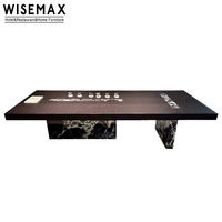 WISEMAX MÖBEL Moderne Wohn möbel Massivholz Esstisch 8-Sitzer Luxus Marmor Tee Esstisch für Home Hotel Küche