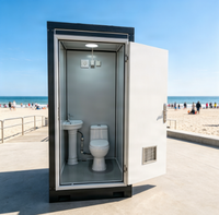 Toilettes modernes de qualité supérieure en conteneur, WC préfabriqué, toilettes portables, cabine de toilettes publiques extérieures, salles de bain en panneaux sandwich EPS