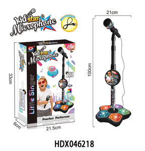 Per bambini Karaoke microfono per bambini regalo di compleanno microfono con supporto luce lampeggiante canzone strumenti musicali giocattoli per bambini - Product Image 6