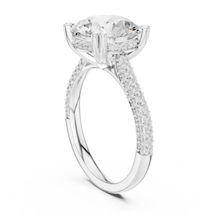 Anillo de Diamante Cultivado en Laboratorio en Oro Sólido para Mujer, Certificado IGI, Corte Excelente, Joyería Fina, Regalo de Lujo para Cumpleaños o Eventos Especiales - Product Image 3