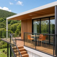 Maison conteneur maritime modulaire sur mesure de 20 pieds ou 40 pieds, avec structure en acier, pour habitation et bureau