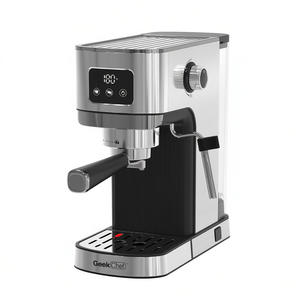 Cafetera Espresso GeekChef de 1350W, 20 Bares de Presión, Tanque de Agua de 1.5L, Semiautomática para Uso Doméstico - Product Image 1