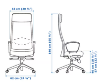 Chaise de direction coréenne confortable de style contemporain siège ergonomique de bureau de travail d'ordinateur tournant