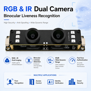 2MP 1080P RGB IR Dual Sensor USB <b>Camera</b> Module 85dB WDR Binocular <b>Camera</b> for AI Face Recognition Access Control - Product Image 3