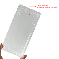 Emballage de luxe pour dossiers en argent, plateau en plastique transparent, écran LCD universel Android, électronique grand public pliable et recyclable
