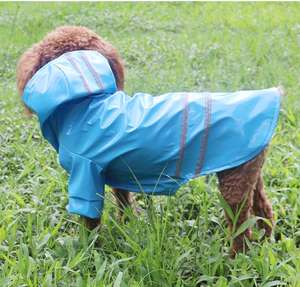 डोगी चिंतनशील पु वाटरप्रूफ स्नोप्रूफ गर्म हुड आउटडोर कुत्ते कोट बारिश जैकेट के साथ - Product Image 6