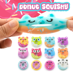 Mini Jouet Donut Fudge Classique en TPR, Jouet Mochi Extensible et à Presser, Jouet Éducatif de Décompression en Forme de Donut - Product Image 6