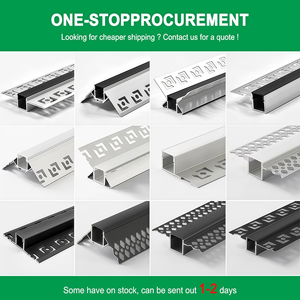 Profilé LED <span class=keywords><strong>Noir</strong></span> de Haute Qualité, Canaux Encastrés en Aluminium pour Bandeaux LED - Product Image 3