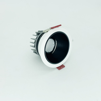 Spots LED encastrés COB réglables, éclairage intérieur moderne 7W, en alliage d'aluminium anti-éblouissement