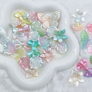 Perle Imitazione Barocche Colorate di Grado AAA, 500g/sacchetto, a Forma di Fiore Rosa, per Gioielli Fai da Te e Decorazioni per Cellulari, Forme Miste - Product Image 3