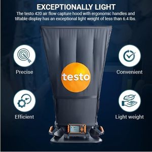 Débitmètre d'air Testo 420 pour système HVAC avec mesure de la température et de l'humidité - Product Image 4