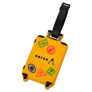 Etiqueta de Equipaje de PVC con Dibujos Animados, Porta Tarjetas de Goma Suave, Logotipo Impreso Personalizado, Diseño Creativo, Fácil de Colocar, Ecológico - Product Image 3