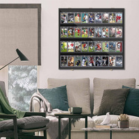 Vitrine murale verrouillable pour 35 cartes sportives classées, 24*32" (60*80 cm) pour cartes de football, basketball, hockey et autres cartes de collection