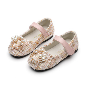Scarpe per bambini nuove nuove scarpe per bambina e principessa nuove scarpe basse imitate per bambini di perle - Product Image 1