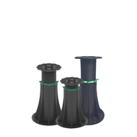 Socle réglable en plastique PP recyclé pour terrasse, balcon, support de revêtement de sol en WPC