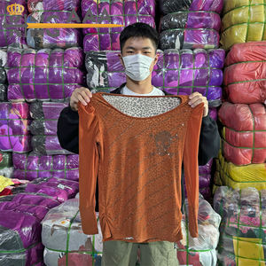 成人女式冬季圆领 T 恤 100% 棉 厚黑色 来自值得信赖的供应商 KINGAAA - Product Image 4