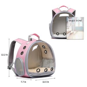 Sac à dos pour petit animal de compagnie en forme de capsule spatiale avec fenêtre transparente, maille respirante et tapis amovible pour les voyages en plein air - Product Image 5