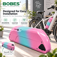 Baterai Ebike Custom 36V 48V 10.5Ah 14Ah 17.5Ah 21Ah 18650 Lithium Ion untuk Sepeda Listrik Beach Cruiser