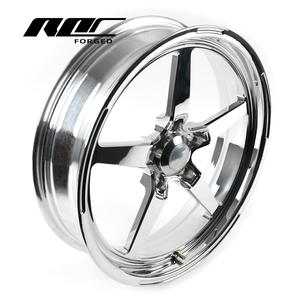 Jantes forgées Roc Custom 17x4.5 à 5 branches monobloc pour roues avant, entraxes 5x114.3 et 5x120.65, compatibles Chevy Camaro et Ford Mustang - Product Image 1