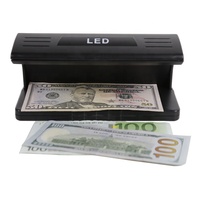 Détecteur de billets de banque LED UV DC-318 compact, vérificateur de contrefaçon 395nm 4W, vérificateur de devises pour caissiers de détail et banques