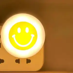 Голосовое управление, чтобы включить и выключить рисунок счастливой улыбки usd ночник лампа для чтения