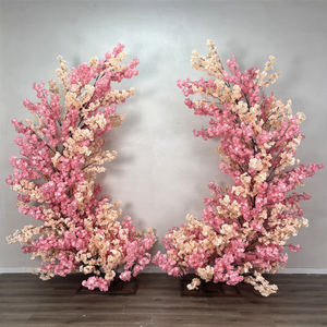 Arco de Flores de Cerezo Artificiales de Seda al por Mayor de Fábrica DKB, Decoración para Pasillos de Boda, Día de la Madre, Hecho a Mano - Product Image 1